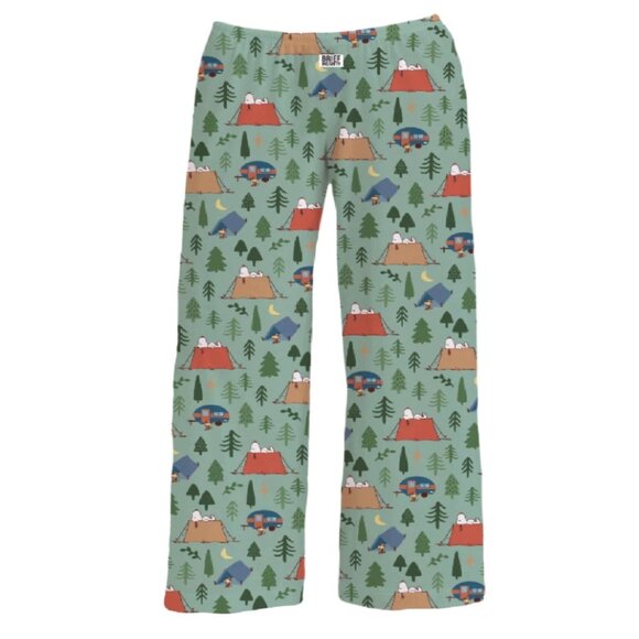 Brief Insanity Snoopy Camping Lounge Pants Pajamas NEW - Picture 1 of 5